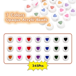 7 Colors Opaque Acrylic Beads&nbsp;MACR-YW0001-76