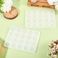 2Pcs 2 Styles DIY Button Silicone Molds&nbsp;DIY-TA0013-33
