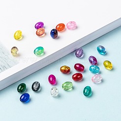 24 Colors Transparent Crackle Glass Beads&nbsp;CCG-JP0001-01C