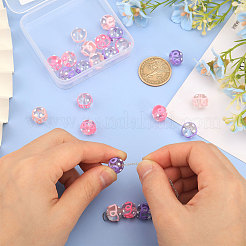 24Pcs 3 Colors Transparent Glass Round Beads&nbsp;GLAA-CA0001-55
