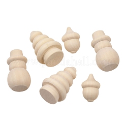 Christmas Unfinished Wooden Blank Tree/Snowman/Acorn Sets&nbsp;PW-WGB1663-01