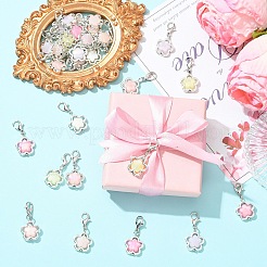 30Pcs Alloy & Acrylic Pendant Decorations&nbsp;HJEW-YW00358