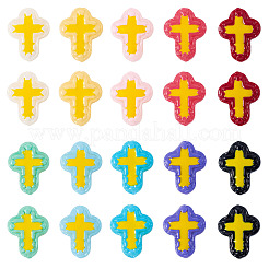 20Pcs 10 Colors Glass Beads Enamel Beads&nbsp;BLOW-TA0001-07A