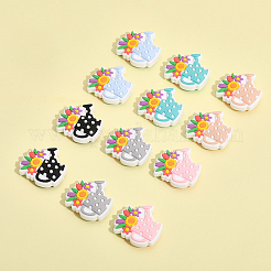 12Pcs 6 Colors Food Grade Eco-Friendly Silicone Beads&nbsp;SIL-CA0002-27
