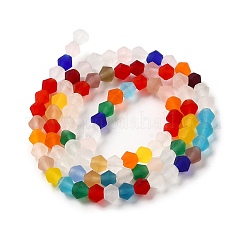 Imitate Austrian Crystal Frosted Glass Beads Strands&nbsp;GLAA-F029-TM4mm-B29