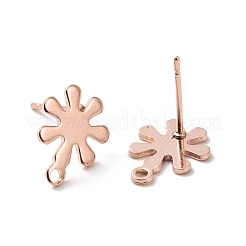 201 Stainless Steel Stud Earring Findings&nbsp;STAS-K241-06RG