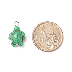 Dyed Synthetic Turquoise Pendants&nbsp;PALLOY-JF01906-01