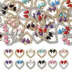 Alloy Enamel with Rhinestone Pendants&nbsp;FIND-FZC0005-007P-05