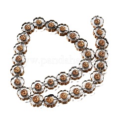 Electroplated Transparent Glass Beads Strands&nbsp;GL-CBA98F0-05C