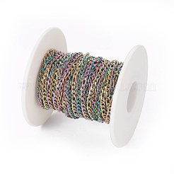 Ion Plating(IP) 304 Stainless Steel Figaro Chains&nbsp;CHS-I003-L01