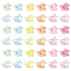 20Pcs 2 Styles Luminous UV Plating Opaque Acrylic Beads&nbsp;MACR-YW0004-73