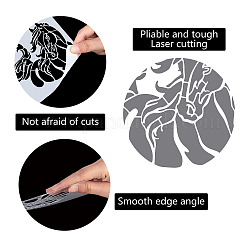 PET Plastic Drawing Painting Stencils Templates&nbsp;DIY-WH0244-170