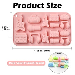 2Pcs Music Theme Silicone Fondant Molds&nbsp;ST-CJ0043-021