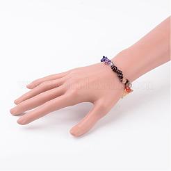 Chakra Gemstone Bracelet Making&nbsp;BJEW-JB02287-01