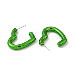 Heart Acrylic Stud Earrings&nbsp;EJEW-P251-15