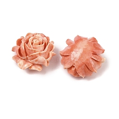 Synthetic Coral Dyed Carved Beads&nbsp;SHEL-Z003-03C