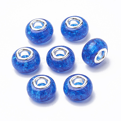 Crackle Resin European Beads&nbsp;RPDL-S012-B