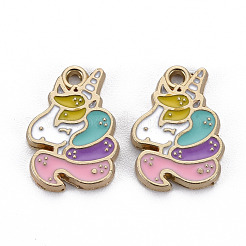 Alloy Enamel Pendants&nbsp;ENAM-N055-012B-NR