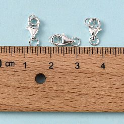 Sterling Silver Lobster Claw Clasps&nbsp;X-STER-I010-9mm
