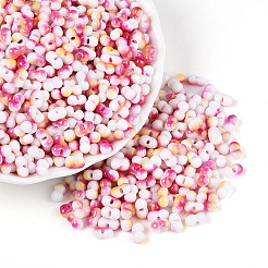 Two Tone Baking Paint Glass Seed Beads&nbsp;SEED-F005-01A-15