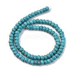 Synthetic Turquoise Beads Strands&nbsp;TURQ-G109-6x4mm-10