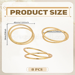 8Pcs Alloy Napkin Rings&nbsp;AJEW-LP0002-69G