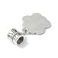 Dog Paw Print Alloy Enamel European Dangle Charms&nbsp;PALLOY-JF02524