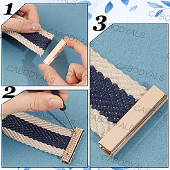 12 Bags 3 Colors Alloy Bag Decorative Edge Buckles&nbsp;FIND-CY0002-06