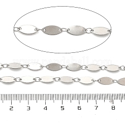 304 Stainless Steel Oval Link Chains&nbsp;CHS-A016-63P-A