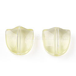 Spray Painted Transparent Glass Beads&nbsp;GLAA-T022-26-A04