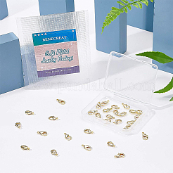 Brass Lobster Claw Clasps&nbsp;KK-BC0005-79G-NF