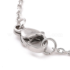 Non-Tarnish 304 Stainless Steel Cable Chain Necklaces&nbsp;NJEW-H433-1.4mm-03P