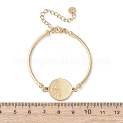 Religion 304 Stainless Steel Link Bracelets for Women&nbsp;LS-BJEW-F524-02A-G