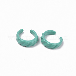 Spray Painted Alloy Cuff Rings&nbsp;X-RJEW-T011-04-RS