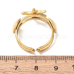 304 Stainless Steel Cuff Open Rings&nbsp;RJEW-C151-03D-G