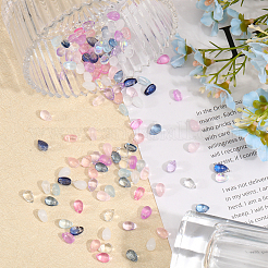 168pcs 12 Colors Transparent Handmade Lampwork Charms&nbsp;LAMP-CA0001-11