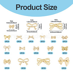 30Pcs 15 Styles Rack Plating Alloy Beads&nbsp;FIND-TA0006-78