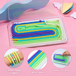 8 Strands Imitation Jelly Handmade Polymer Clay Beads Strands&nbsp;CLAY-TA0001-47B
