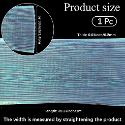 Polyester Mermaids Pleated Fabric&nbsp;DIY-WH20002-673