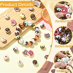Printed Wooden Beads&nbsp;WOOD-CJ0002-56