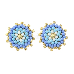 Glass Seed Bead Stud Earrings&nbsp;EJEW-MZ00741-02