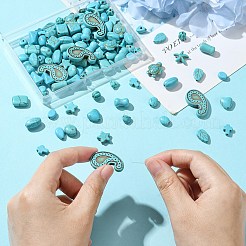 120Pcs 24 Styles Synthetic Turquoise Beads&nbsp;TURQ-CJ0001-81