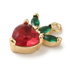 Brass Micro Pave Colorful Cubic Zirconia Pendants&nbsp;KK-R162-012G