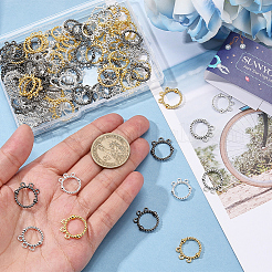 120Pcs 4 Colors Alloy Ring Chandelier Component Links&nbsp;FIND-SC0020-09
