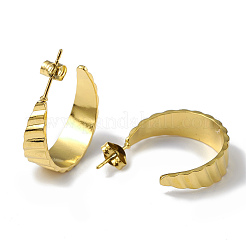 Ion Plating(IP) 304 Stainless Steel Round Stud Earrings&nbsp;EJEW-I284-07G