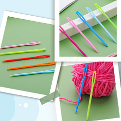 100Pcs Plastic Yarn Knitting Needles&nbsp;SENE-SP0001-01