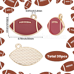 30Pcs Alloy Enamel Pendants&nbsp;FIND-SC0022-79