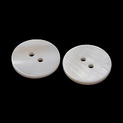 Natural Freshwater Shell Buttons&nbsp;SH-CBA22EC-01