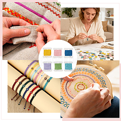 24Pcs 6 Colors Polyester Embroidery Threads&nbsp;DIY-CY0003-59