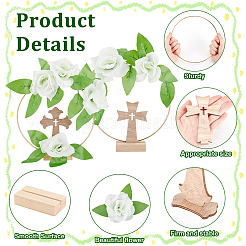 Cross Wooden Photo Holder Table Decoration DIY Making Kit&nbsp;DIY-GA0006-70